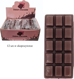 Antistressz csokoládétábla alakú nyomkodós squishy (étcsokoládé)