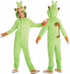 Gyerek POKEMON Grookey zöld kigurumi jelmez 4–6 év (109–126 cm)