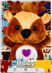 Kis rénszarvas fénnyel és hanggal a gyerekek megnyugtatására