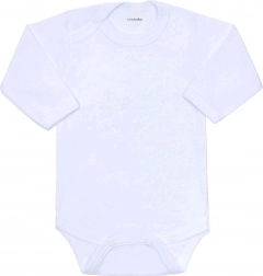 hosszú ujjú újszülött body New Baby – fehér