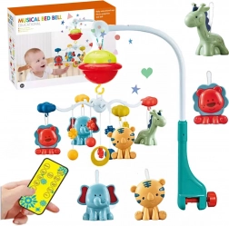 Ágymobil projektorral és távirányítóval