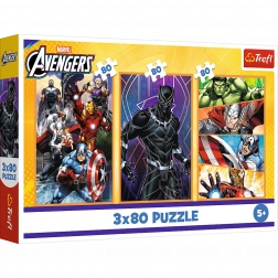 Puzzle 3x80 Akciós Napok - Disney Marvel Avengers