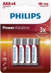 Philips Power Alkaline AAA elem 4 db