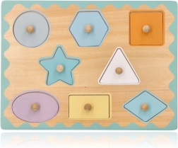 Gombos fa beillesztős puzzle – formák