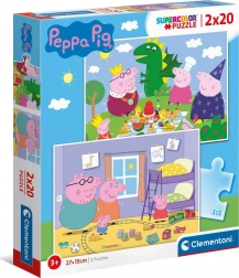 Peppa malac Puzzle - Clementoni 2x20 darab
