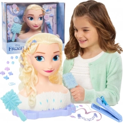 Disney Jégvarázs Deluxe ELSA frizurafej kiegészítőkkel