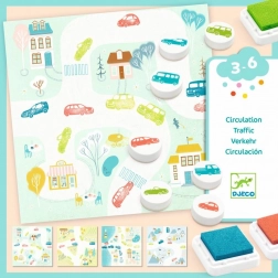 DJECO Autós nyomdakészlet