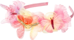 Souza Lilyanne fejpánt virágokkal és pillangókkal