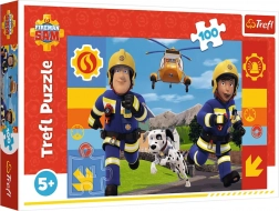 100 darabos puzzle – mindig segítőkész TŰZOLTÓ SAM TREFL