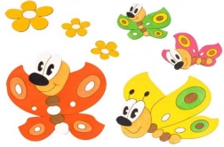 Fa dekoráció Pillangók és Virágok