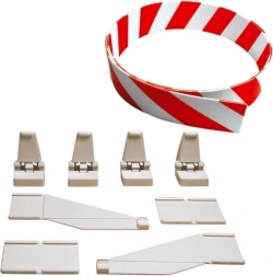 Védőkorlát és tartók Carrera Evolution, Digital 132 és Digital 124 autópályákhoz – 3 m készlet