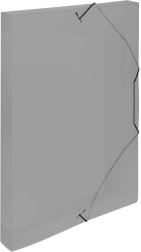 Füstszínű műanyag A4-es archiválódoboz gumipánttal