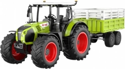 RC traktor CLAAS Arion 660 billenős pótkocsival 1:24