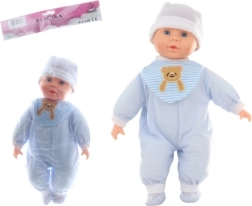 Hangot adó kisfiú baba 40 cm, puha testtel