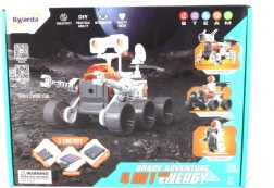 4 az 1-ben űr témájú oktató készlet sós vizes, napenergiás és elektromos meghajtással