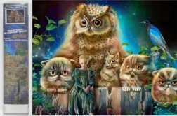 Gyémántfestés Erdő őrzői 30x40 cm