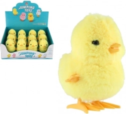 Ugráló műanyag felhúzható csibe