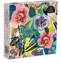 GALISON négyzet alakú puzzle Elveszve a kertben 500 darab