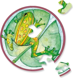 Kerek CURIOSI Picoli puzzle – béka, 33 darab