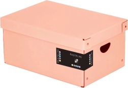 Nagy laminált doboz PASTELINI barack színben