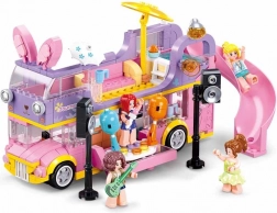 Sluban rock zenés lakóbusz double decker építőkészlet