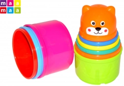 Rakásolható pohártornyok, 9 db