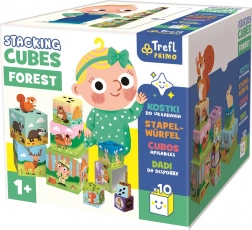 TREFL Primo oktató rakosgató kockák – Erdő