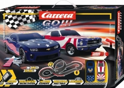 Carrera GO Street Legends 1:43 autópálya hurkokkal és amerikai izomautókkal