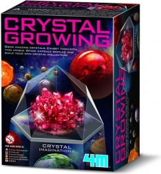 Oktatási készlet kristályok termesztésére 4M - Piros kristályok