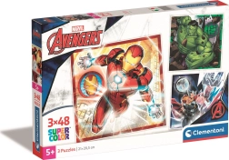CLEMENTONI MARVEL AVENGERS 3×48 darabos puzzle-készlet
