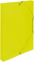 Dokumentumtároló doboz gumival A4 sárga