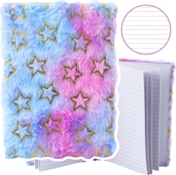 A5-ös jegyzetfüzet arany csillagokkal, pasztell színekben