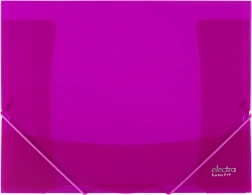 Electra gumis mappa rózsaszín A4