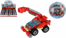 Tűzoltó járművek Építőkészlet műanyag gömbben