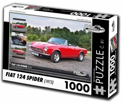Retro autók puzzle Fiat 124 Spider (1973) – 1000 darab