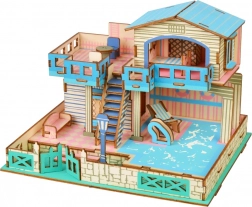 Woodcraft fa 3D puzzle Villa Lembongan szigeten