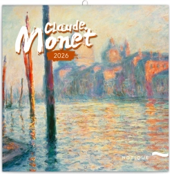 Jegyzetnaptár Claude Monet 2026, 30 x 30 cm