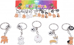 Kulcstartó kutyus mancs mintával