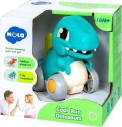Interaktív dinó lendkerekes meghajtással – türkiz