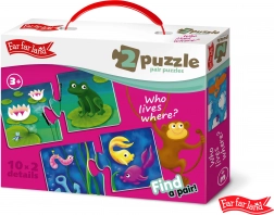 Far Far Land Puzzle állatpárosító házikók