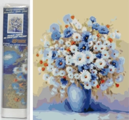 Gyémántfestés mezei csokor 30 × 40 cm