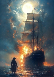 1000 darabos lángoló kirakós játék