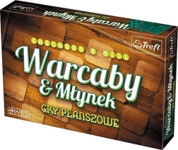 Trefl Dáma és Malom családi társasjátékok