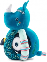 Lilliputiens csörgő orrszarvú Marius és tukán Pablo