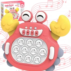 Elektronikus stresszoldó játék Pop It rák piros