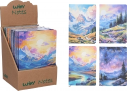 Vonalas jegyzetfüzet 21 × 14,5 cm – Tájkép, 80 oldal