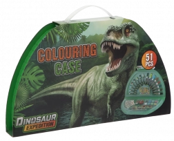 Félkör alakú Dino rajzkészlet – 51 részes