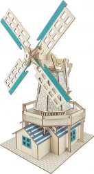 Fából készült 3D puzzle Holland szélerőmű