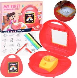 3 az 1-ben rajzoló projektor bőrönddel és diavetítőkkel