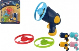 Kilövő propellerek indítópisztollyal, 3 db, műanyag, színmix